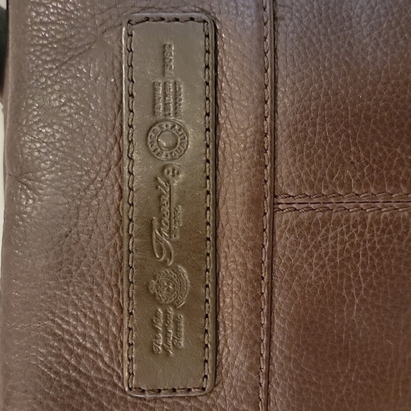 FOSSIL VINTAGE BROWN‎ LEATHER SHOULDER HANDBAG - Picture 3 of 8